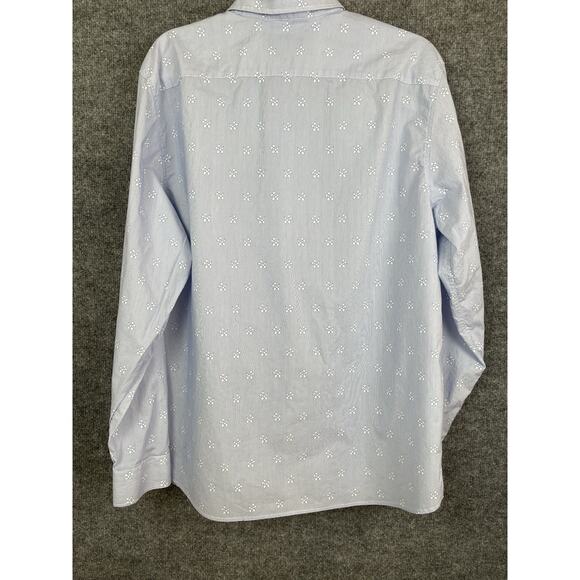 Ted Baker London Men's 5 (US XL) Cotton Blend Pale Blue Long Sleeve Bollon Dogs - Picture 10 of 16